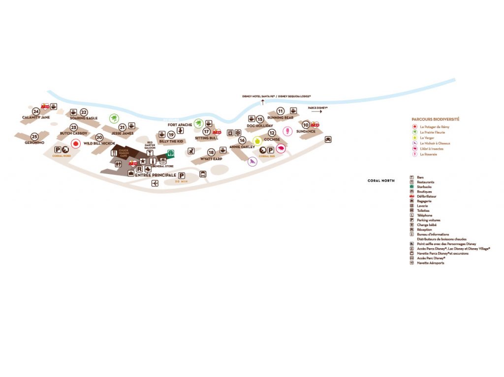 Mappa dell'Hotel Disney Cheyenne