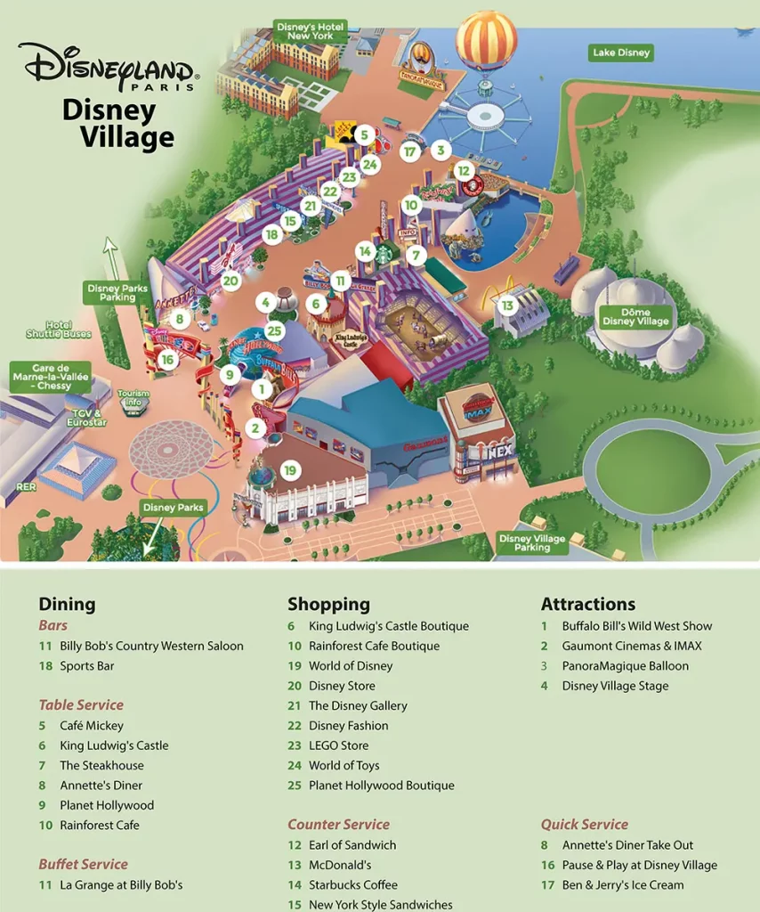 posizione del Disney Village