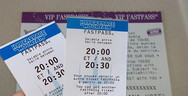 Vecchi biglietti Fastpass